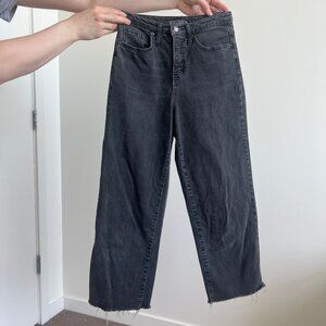 Wild Fable High Waisted Cropped Faded Black Jeans Size 4